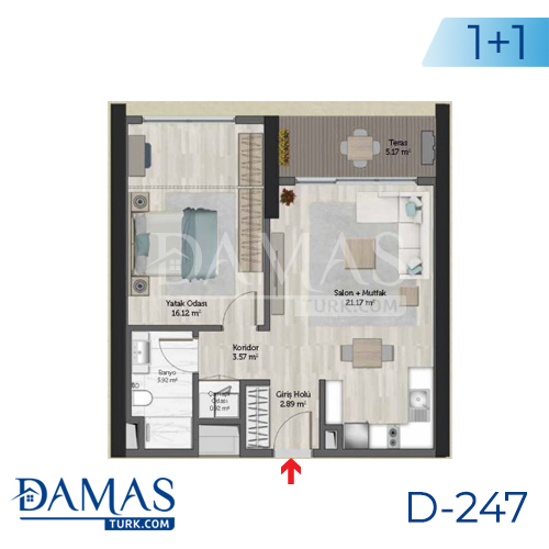 Damas Project D-247 in Istanbul - Floor plan picture 02