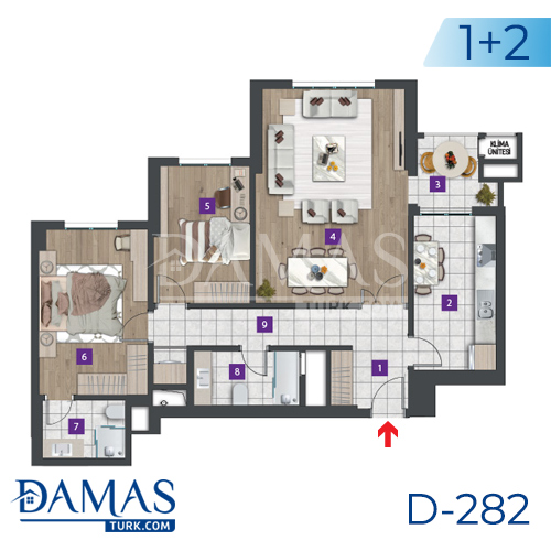 Damas Project D-282 in Istanbul - Floor plan picture 02