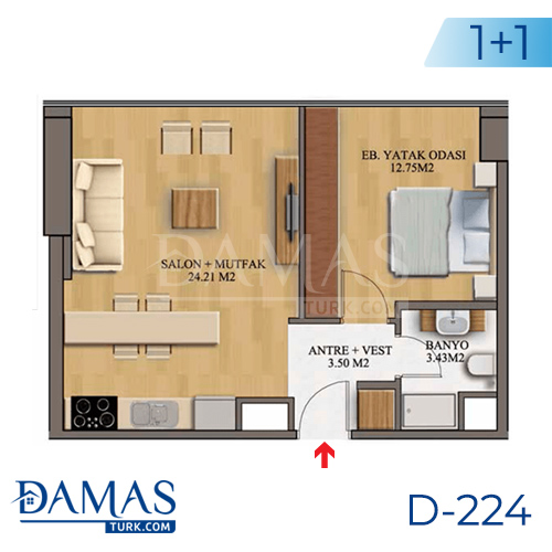 Damas Project D-224 in Istanbul - Floor plan picture  02