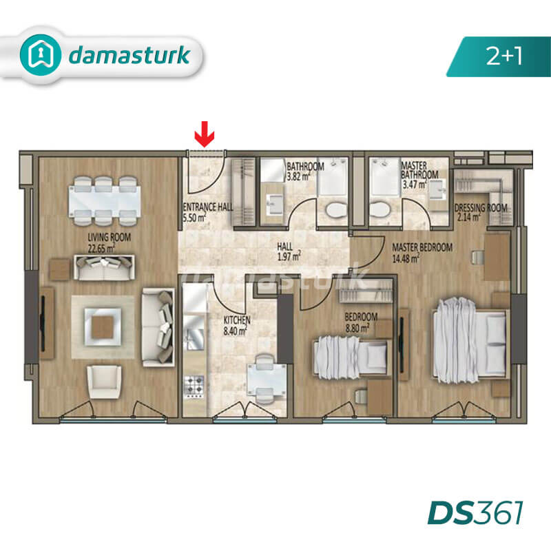 Apartments for sale in Turkey - Istanbul - the complex DS361  || damasturk Real Estate Company 02