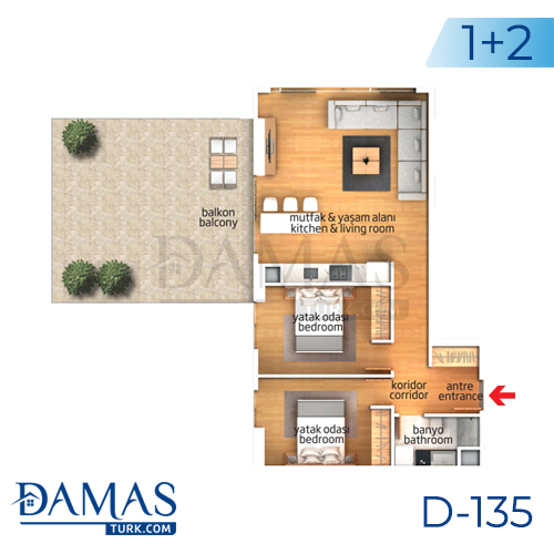 Damas Project D-135 in Istanbul - Floor plan picture 02