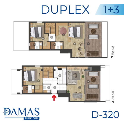 Damas Project D-320 in Bursa - Flloor plan picture 02
