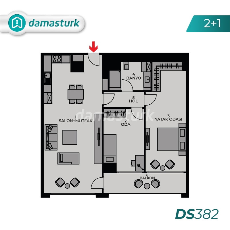 آپارتمانهای فروشی در ترکیه - استانبول - مجتمع  -  DS382   ||  damasturk Real Estate 02
