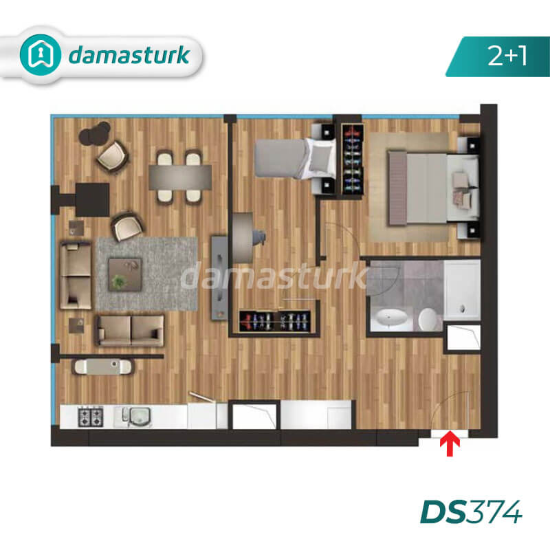 Apartments for sale in Turkey - Istanbul - the complex DS374  || damasturk Real Estate Company 02
