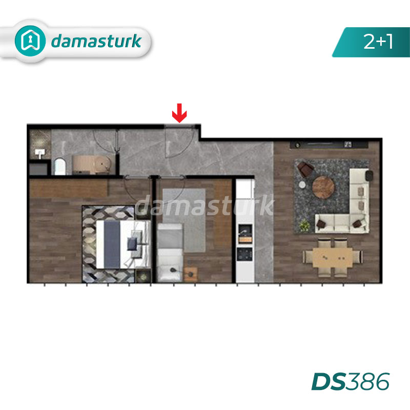 آپارتمانهای فروشی در ترکیه - استانبول - مجتمع  -  DS386   ||  داماس تورک أملاک 02