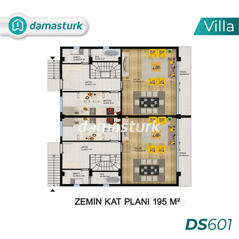 Villas à vendre à Beylikdüzü - Istanbul DS601 | damasturk Immobilier 02