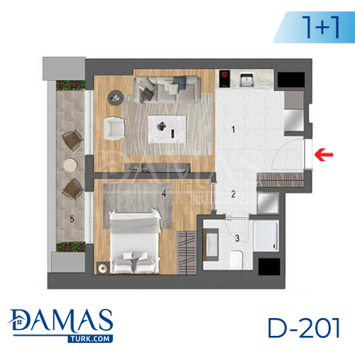 Damas Project D-201 in Istanbul - Floor plan picture  02