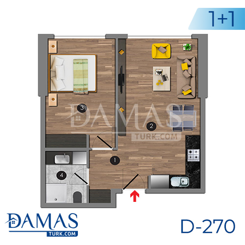 Damas Project D-270 in Istanbul - Floor plan picture 02