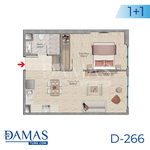 Damas Project D-266 in Istanbul - Floor plan picture 02