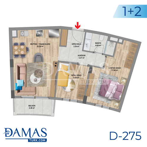 Damas Project D-275 in Istanbul - Floor plan picture 02