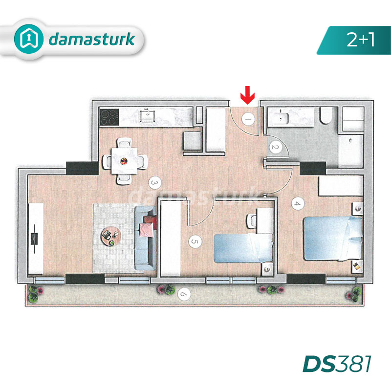 Apartments for sale in Turkey - Istanbul - the complex DS381  || DAMAS TÜRK Real Estate  02