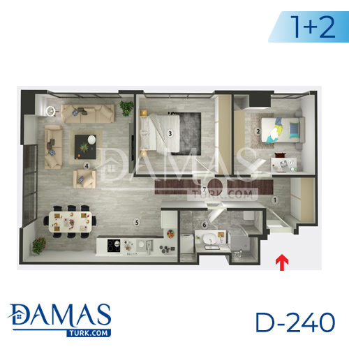 Damas Project D-240 in Istanbul - Floor plan picture  02