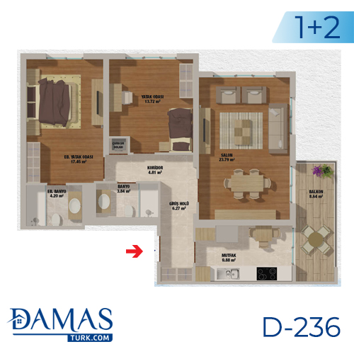 Damas Project D-236 in Istanbul - Floor plan picturer  02
