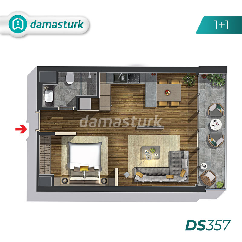 Apartments for sale in Turkey - Istanbul - the complex DS357 || damasturk Real Estate Company 02