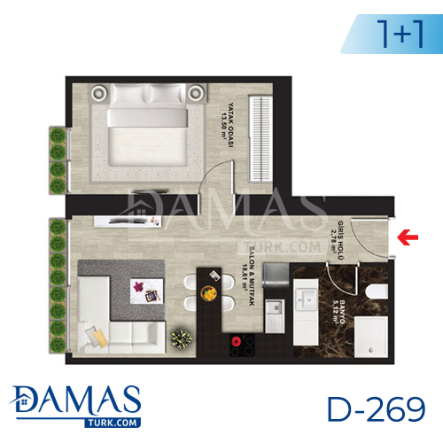 Damas Project D-269 in Istanbul - Floor plan picture 02