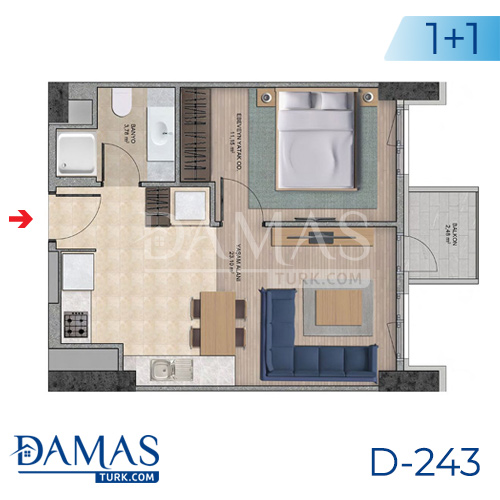 Damas Project D-243 in Istanbul - Floor plan picture  02