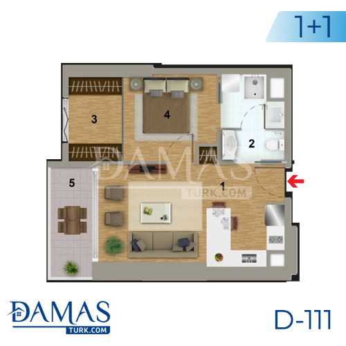 Damas Project D-111 in Istanbul - Floor plan picture 02