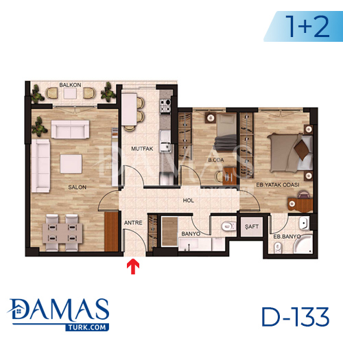 Damas Project D-131 in Istanbul - Floor plan picture 02