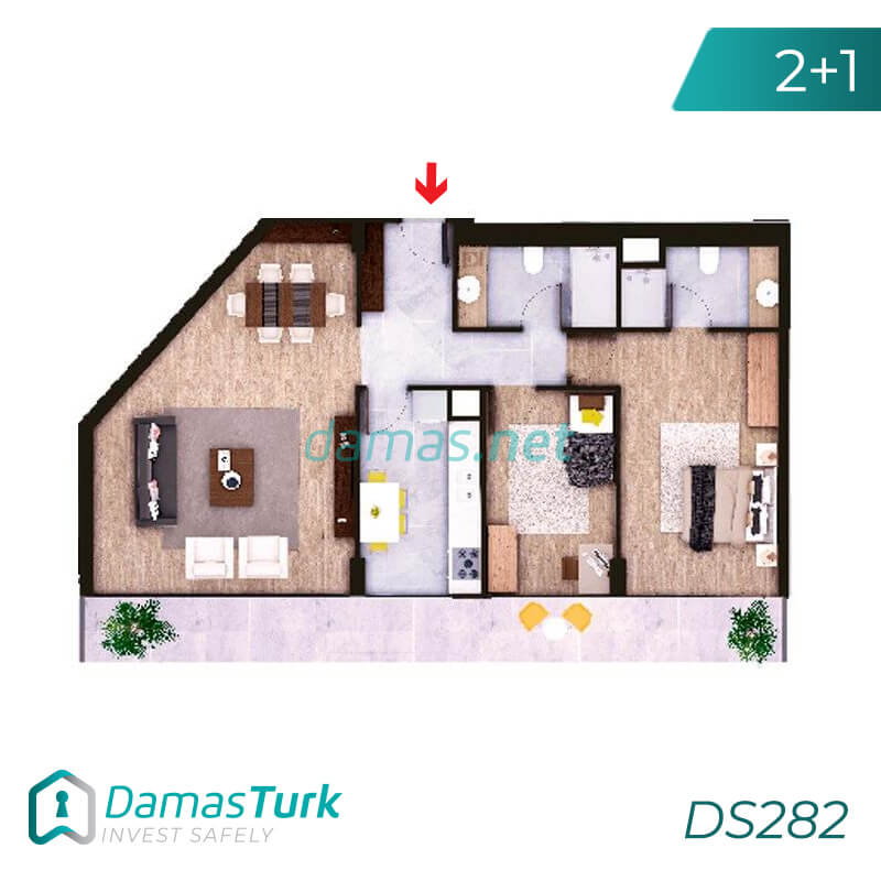 مجمع شقق استثماري جاهز للسكن وبالتقسيط  في اسطنبول الأوروبية منطقة زيتون بورنو DS282  || داماس تورك العقارية 02