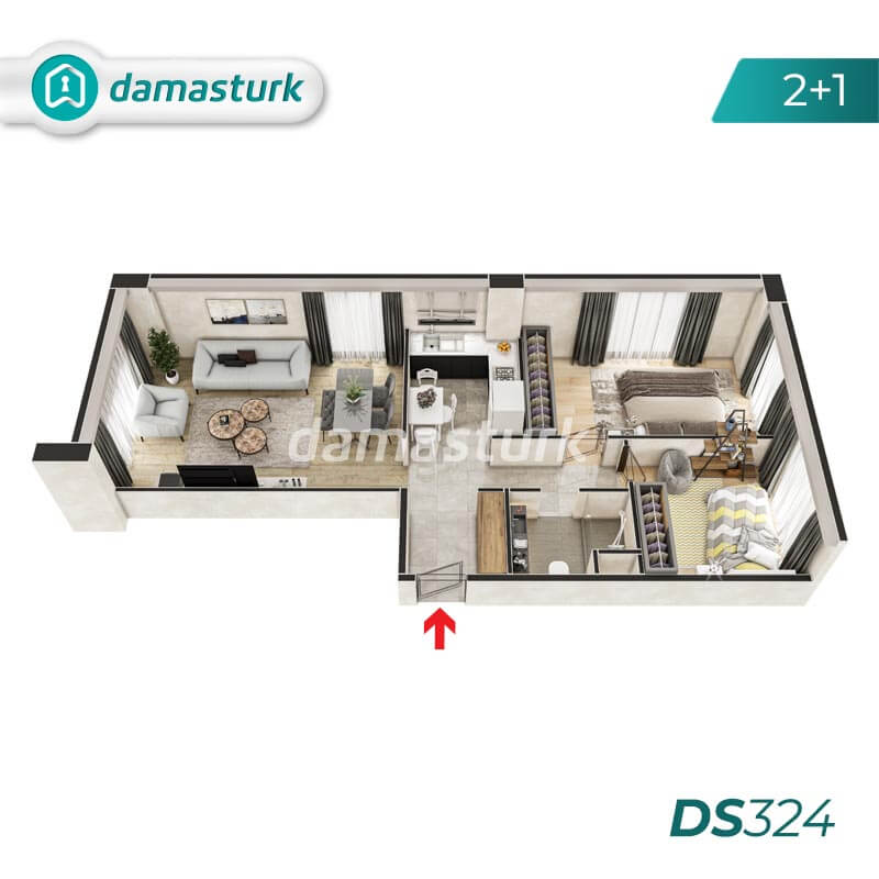 شقق للبيع في تركيا - المجمع  DS324 || شركة داماس تورك العقارية  02