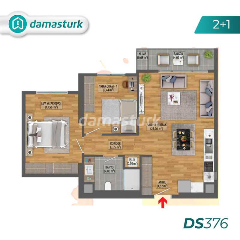 Apartments for sale in Turkey - Istanbul - the complex DS376  || damasturk Real Estate  02