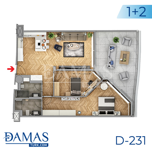 Damas Project D-231 in Istanbul - Floor plan picture  02