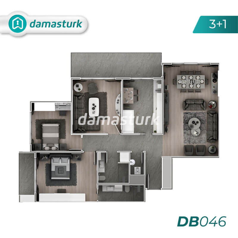 Appartements à vendre à Nilufer - Bursa DB046 | damasturk Immobilier 03