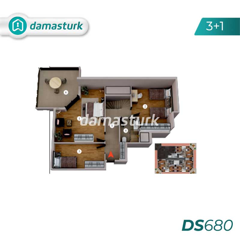 Apartments for sale in Eyüp - Istanbul DS680 | damasturk Real Estate 02