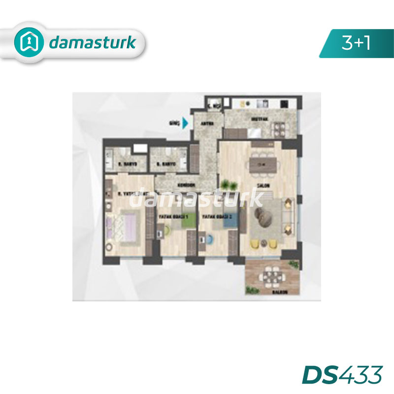 Propriétés à vendre à Kartal - Istanbul DS433 | DAMAS TÜRK Immobilier 02