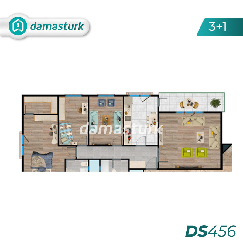 آپارتمان برای فروش در بيليك دوزو - استانبول DS456 | املاک داماستورک 02