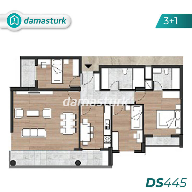 آپارتمان برای فروش در بيوك شكمجة - استانبول DS445 | املاک داماستورک 02