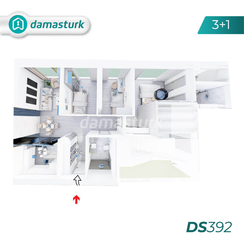 فروش آپارتمان در استانبول -  اسنيورت - DS392 || املاک داماس تورک 03