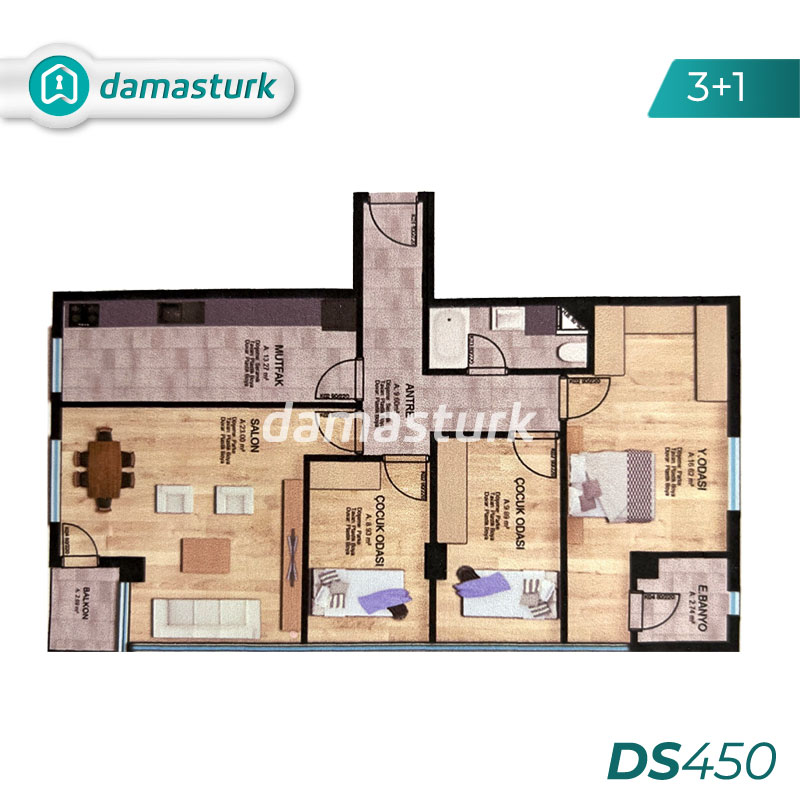 آپارتمان برای فروش در بيلك دوزو - استانبول DS450 | املاک داماستورک 02