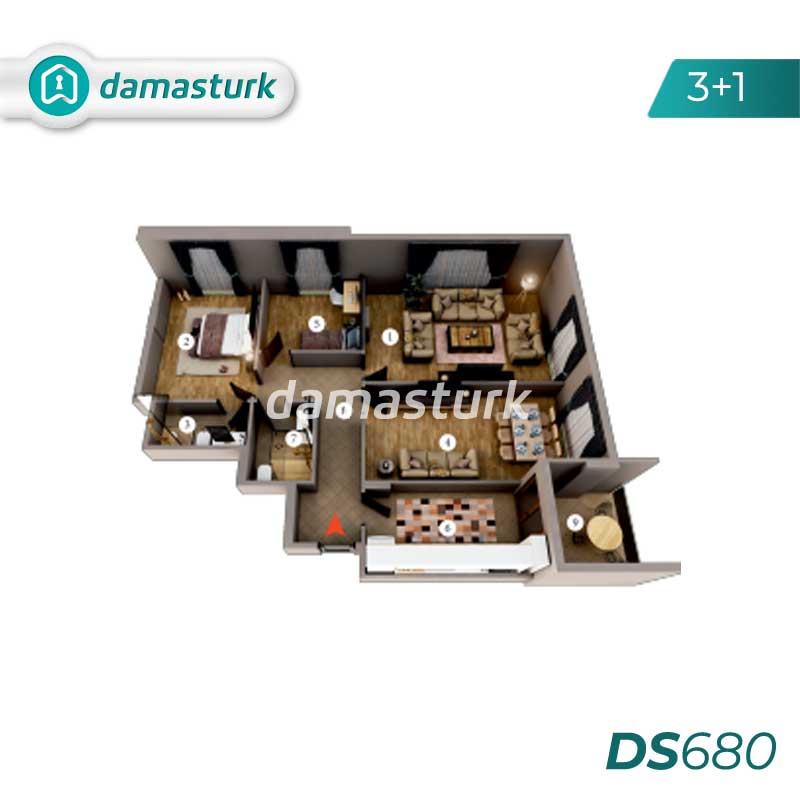 Apartments for sale in Eyüp - Istanbul DS680 | damasturk Real Estate 01