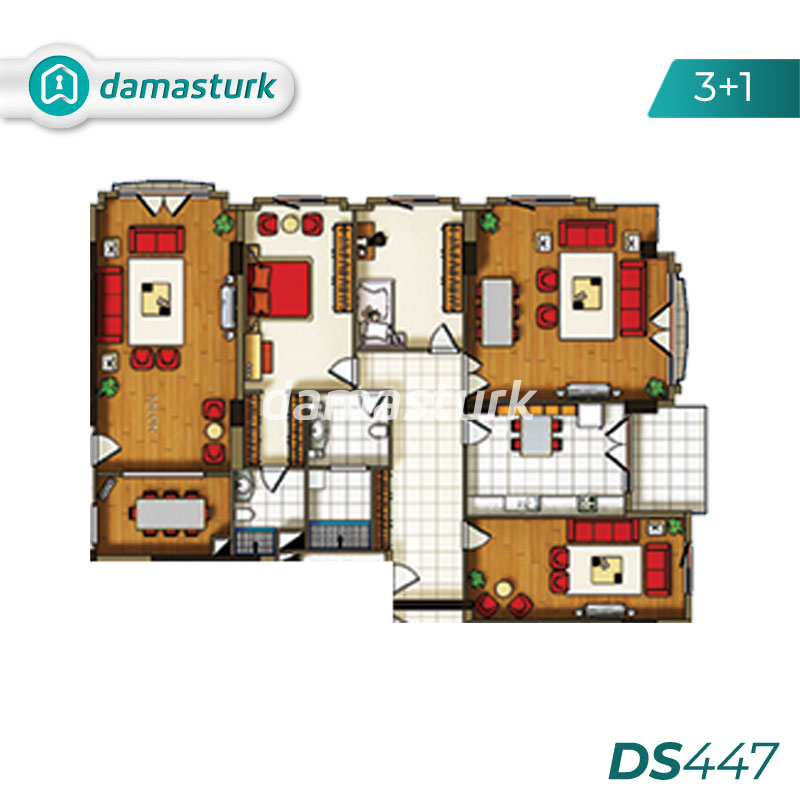 Appartements à vendre à Büyükçekmece - Istanbul DS447 | damasturk Immobilier 02