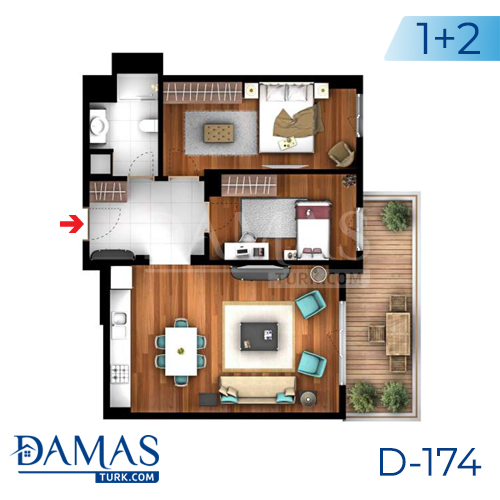 Damas Project D-174 in Istanbul -Floor plan picture  03