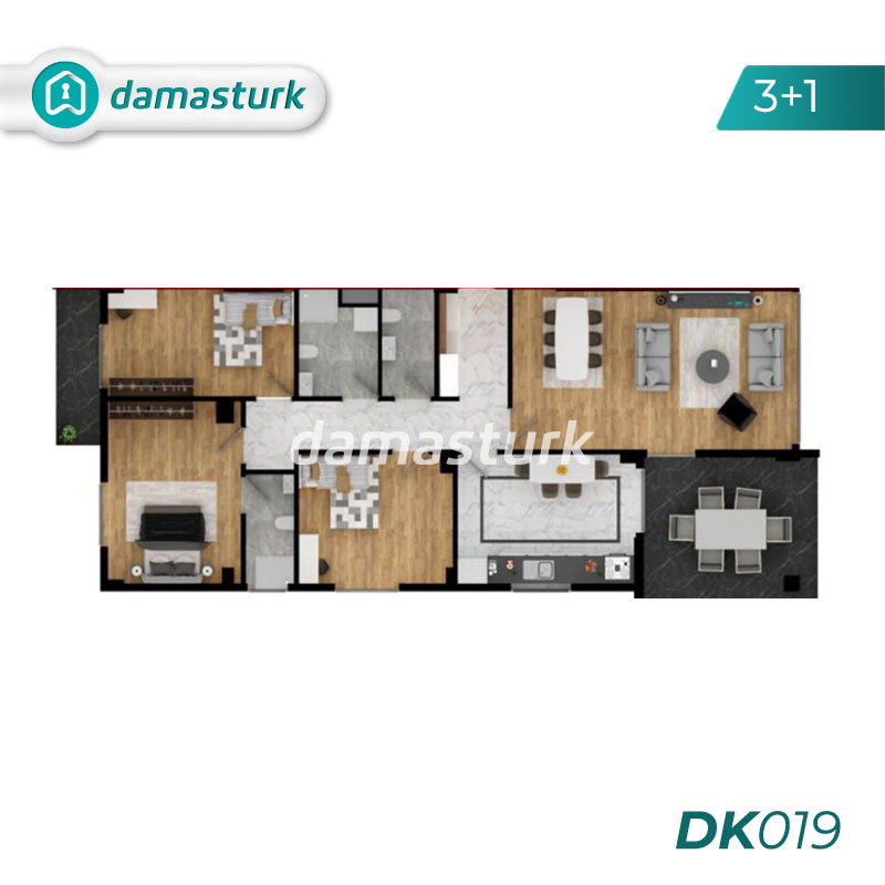 Appartements et villas à vendre à Başiskele - Kocaeli DK019 | DAMAS TÜRK Immobilier 02