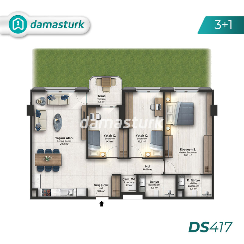 Real estate for sale in Küçükçekmece - Istanbul DS417 | damasturk Real Estate 04