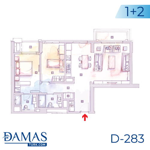 Damas Project D-283 in Istanbul - Floor plan picture 03