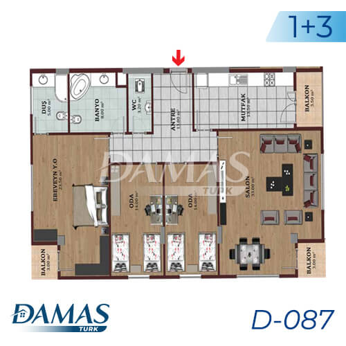 Damas Project D-087 in Istanbul - Floor Plan picture 02