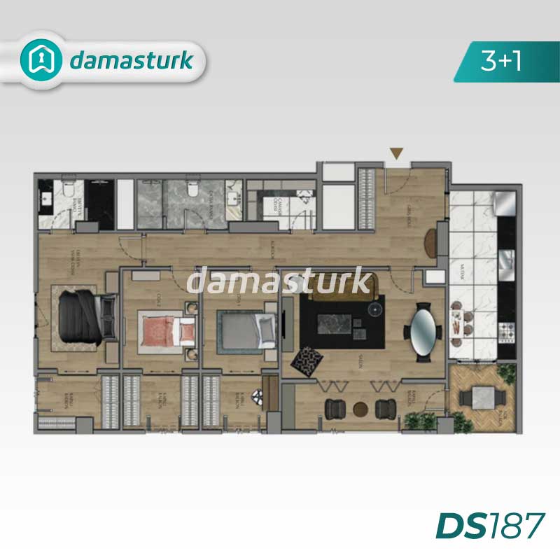 شقق للبيع في ساريير مسلك -  إسطنبول DS187 | داماس ترك العقارية 02