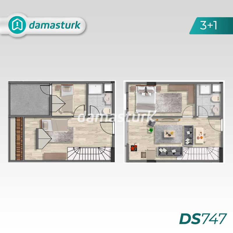 Appartements à vendre à Maltepe - Istanbul DS747 | damasturk Immobilier 03