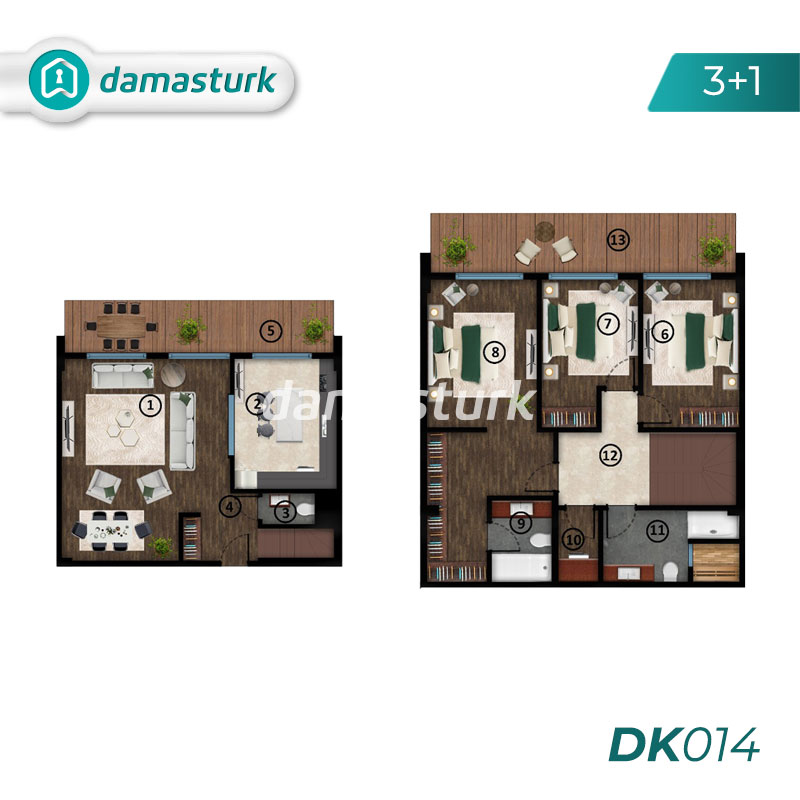 Apartments for sale in Kartepe - Kocaeli DK014 | DAMAS TÜRK Real Estate 03