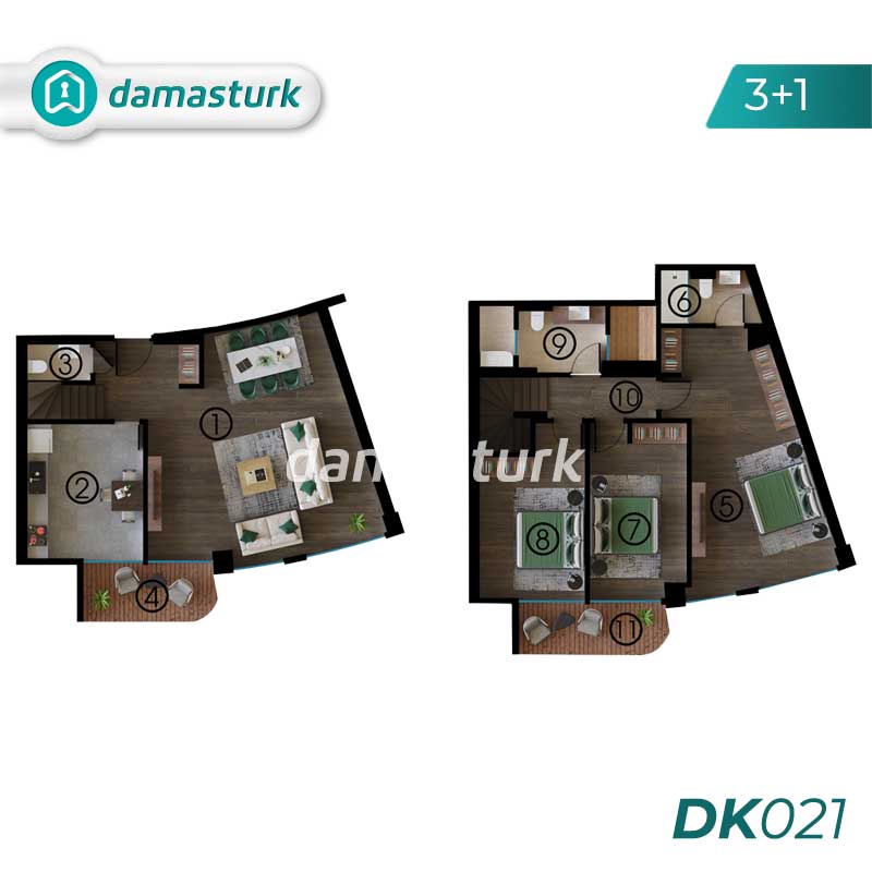 Appartements de luxe à vendre à Izmit - Kocaeli DK021 | damasturk Immobilier 01