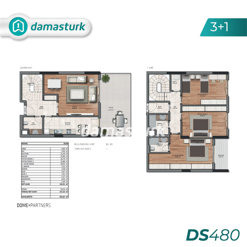 آپارتمان برای فروش در كوتشوك شكمجة - استانبول DS480 | املاک داماستورک 03