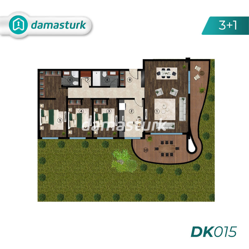 Appartements à vendre à Kartepe - Kocaeli DK015 | DAMAS TÜRK Immobilier 03