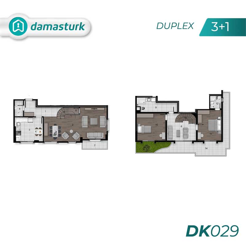 Appartements à vendre à Yuvacık - Kocaeli DK029 | damasturk Immobilier 03