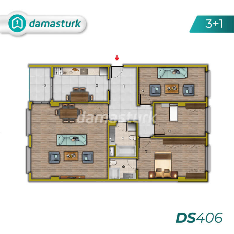 Apartments for sale in Istanbul - Beylikduzu DS406 | damasturk Real Estate   02