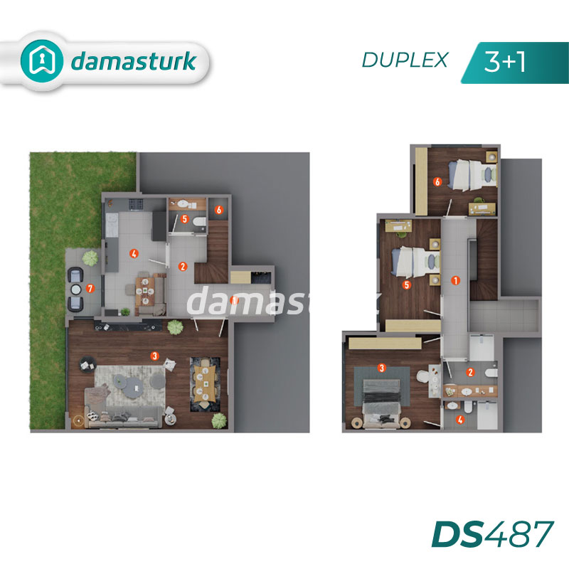 Apartments for sale in Bahçeşehir - Istanbul DS487 | damasturk Real Estate 04