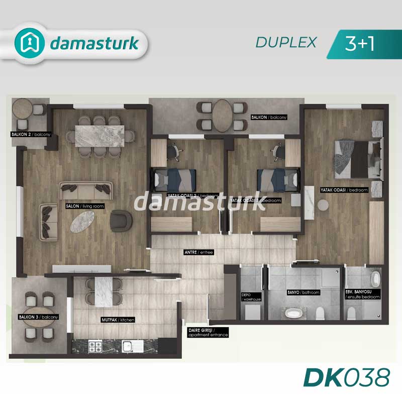 Appartements à vendre à Yuvacık - Kocaeli DK038 | DAMAS TÜRK Immobilier 03